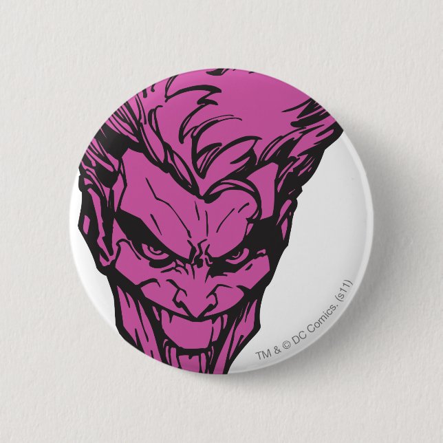 The Joker Pink 2 Inch Round Button (Front)