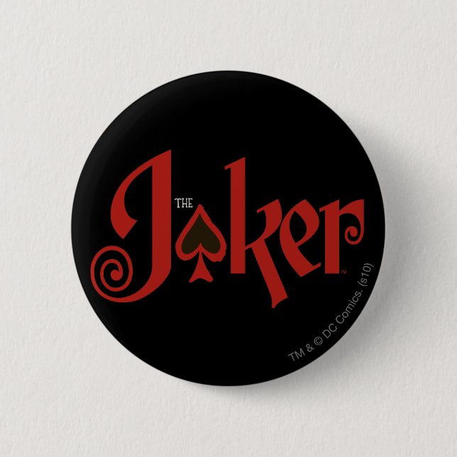 The Joker Playing Card Logo 2 Inch Round Button (Front)