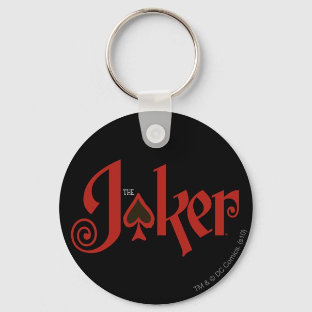 The Joker Playing Card Logo Keychain (Front)