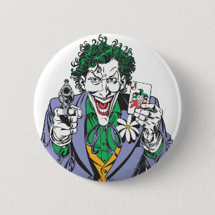 The Joker Points Gun 2 Inch Round Button