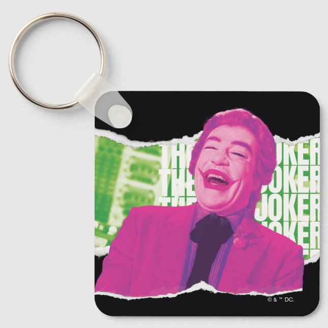 The Joker Scrapbook Laugh Keychain (Front)