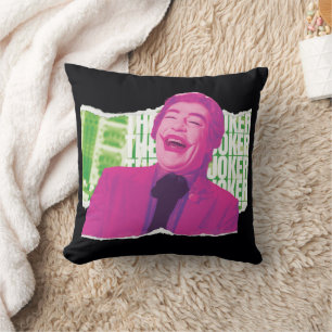 The Joker Scrapbook Laugh Throw Pillow