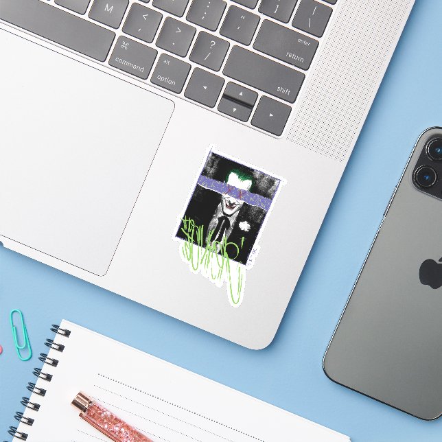 The Joker Scrapbook Photograph (Laptop w/ iPhone)