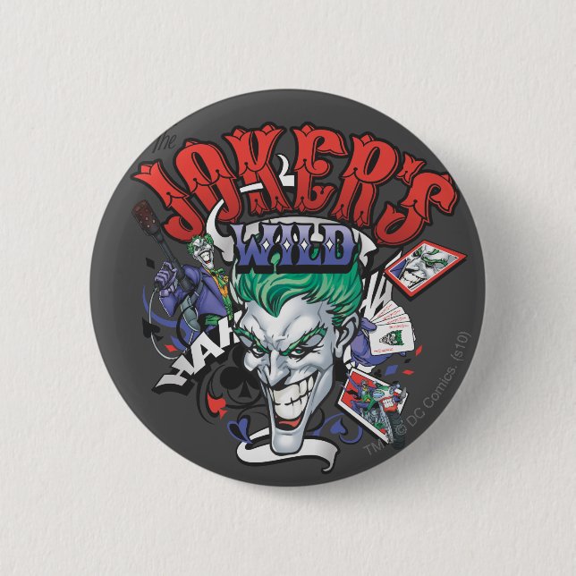 The Joker's Wild 2 Inch Round Button (Front)