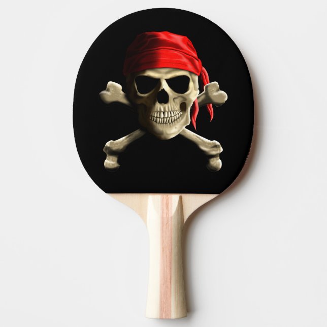 The Jolly Roger Ping Pong Paddle (Front)