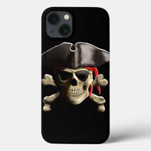 The Jolly Roger Pirate Skull iPhone 13 Case