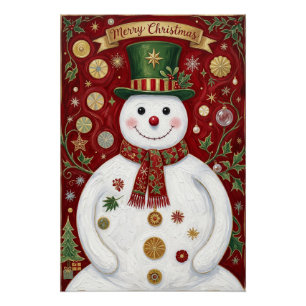 The Jolly Snowman’s Crimson Jubilee Poster