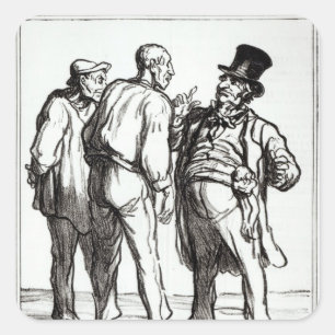 The Journal 'Le Charivari' Square Sticker