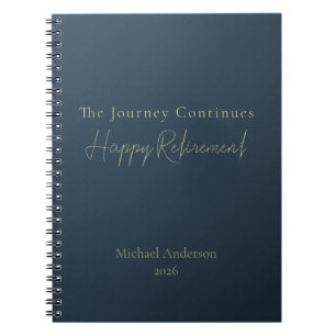 The Journey Continues Elegant Personalized Notebook