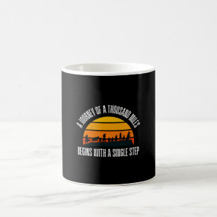 The Journey of a Thousand Miles Begins with a Sing Coffee Mug