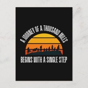 The Journey of a Thousand Miles Begins with a Sing Enclosure Card