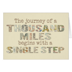 The Journey of a Thousand Miles card