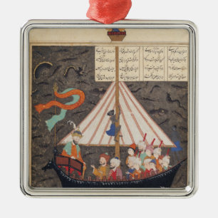 The Journey of Alexander the Great Metal Ornament