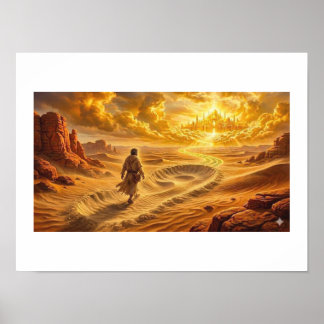 The Journey of the Promised Land Desert Highway Poster