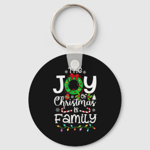 The Joy Christmas Is Family Matching Xmas Men Wome Keychain