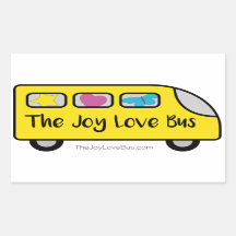 The Joy Love Bus Logo Stickers