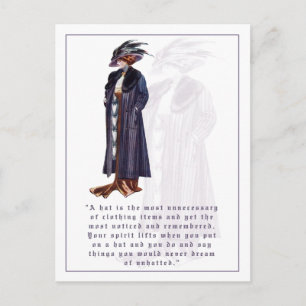The Joy of a Hat Postcard