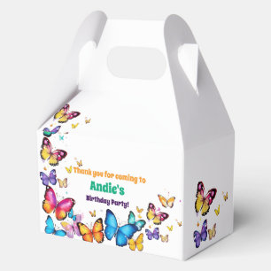 The Joy of Butterflies Birthday Party Favor Box