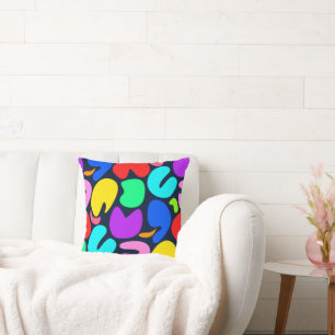 The Joy of Colours (dark) Throw Pillow