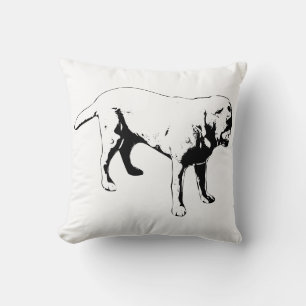 The Joy of Fetch Throw Pillow