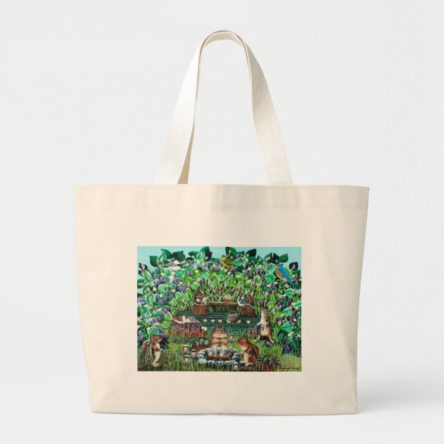 The Joy of Jam Large Tote Bag (Front)