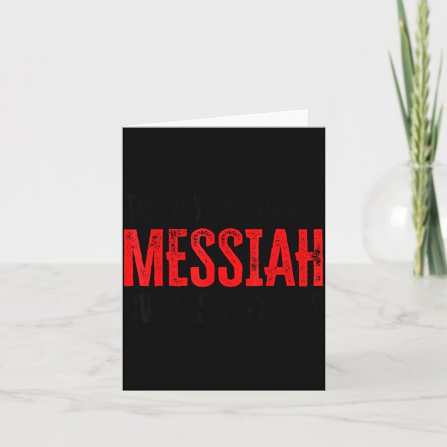 The Joy Of Sukkot Messiah Dwells With Us Jewish Ho Card (Front)