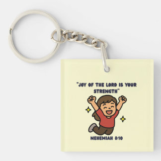 The Joy of the Lord - Bible Verse Keychain