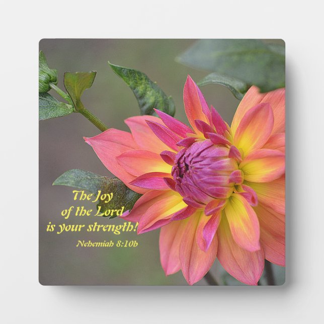 The Joy of the Lord Is Your Strength! Plaque (Front)