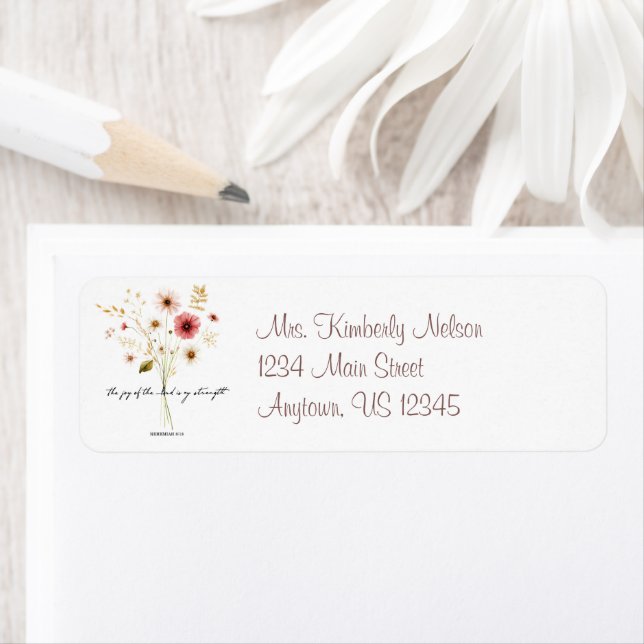 The Joy of the lord minimalist floral (Insitu)