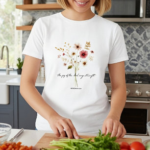 The Joy of the lord minimalist floral T-Shirt