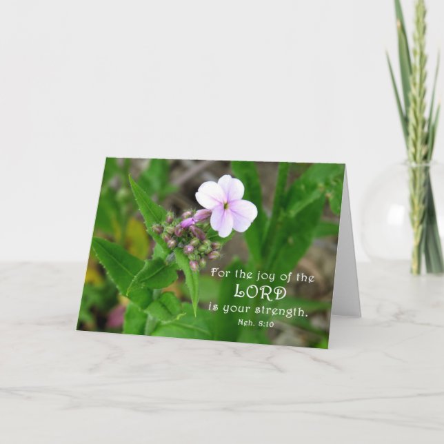 The Joy of the Lord - Scripture Card (Front)