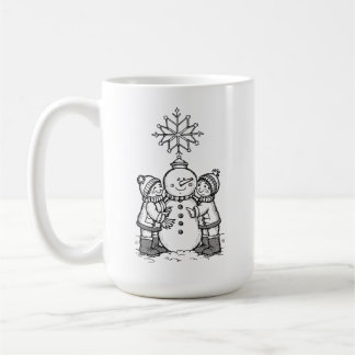 The joy of the snowman coffee mug