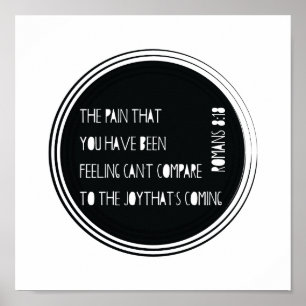 The Joy That's Coming Romans 8:18 Poster