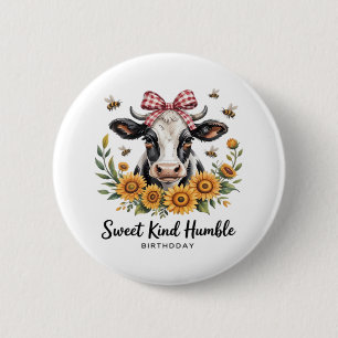 The Joyfull Strawberry Cow  Cow love Classic T-Shi 2 Inch Round Button