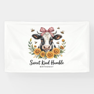 The Joyfull Strawberry Cow  Cow love Classic T-Shi Banner