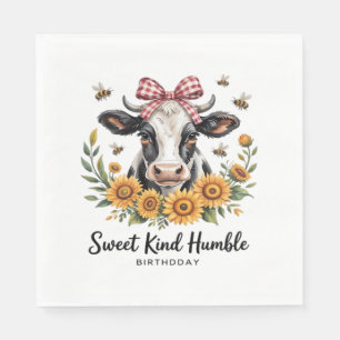 The Joyfull Strawberry Cow Cow love Classic T-Shi Napkin