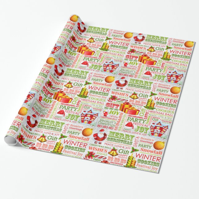 The Joys Of Christmas Wrapping Paper (Unrolled)