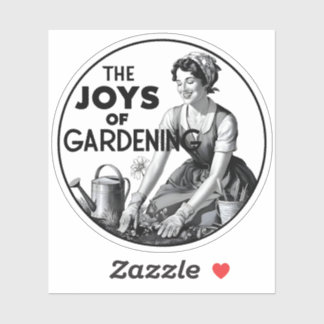The Joys Of Gardening Sticker