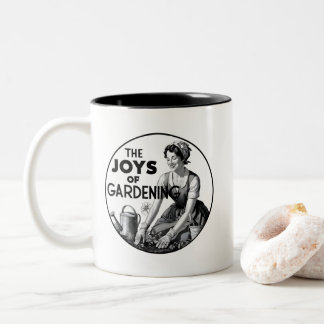 The Joys Of Gardening Two-Tone Coffee Mug