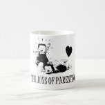 The Joys Of Parenting Magic Mug<br><div class="desc">"The Joys Of Parenting" retro humour design with 2 kids having a tantrum. Makes a unique gift for any new parent,  and it's available printed on clothing,  gift items and more.</div>