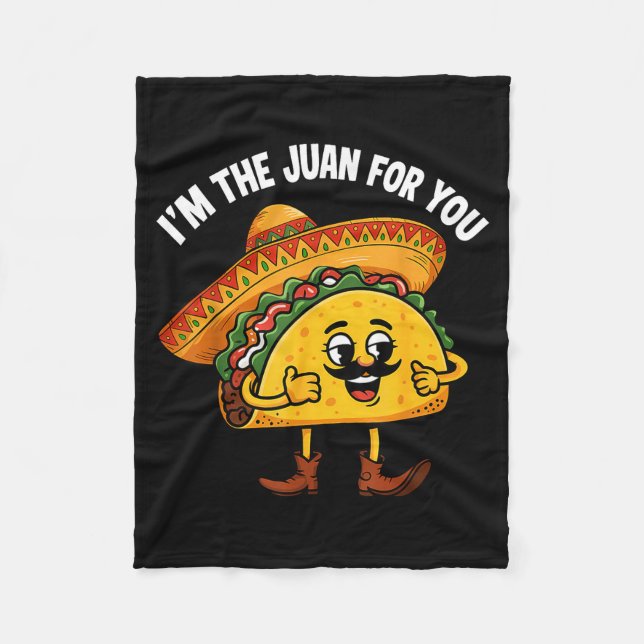 The juan for funny saying meme cinco de mayo fleece blanket (Front)