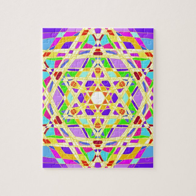 The Judaical vitrail. Jigsaw Puzzle (Vertical)