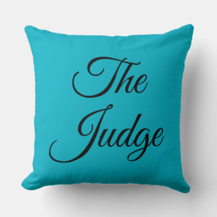 The Judge Throw Pillow
