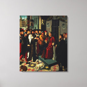 The Judgement of Cambyses, 1498 Canvas Print