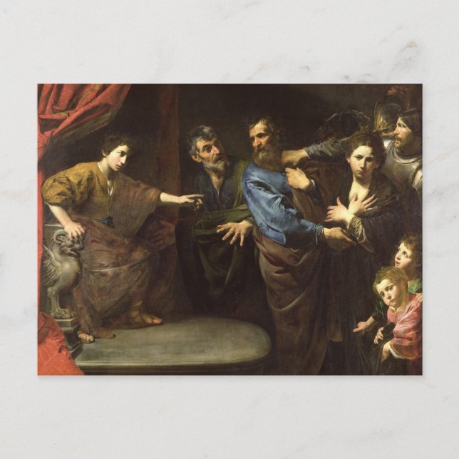 The Judgement of Daniel Postcard (Front)