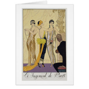 The Judgement of Paris, 1920-30 (pochoir print)