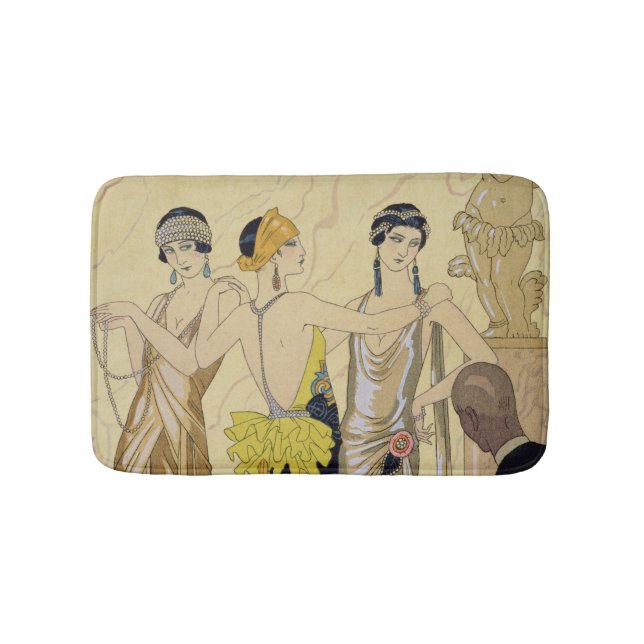 The Judgement of Paris, 1920-30 (pochoir print) Bath Mat (Front)