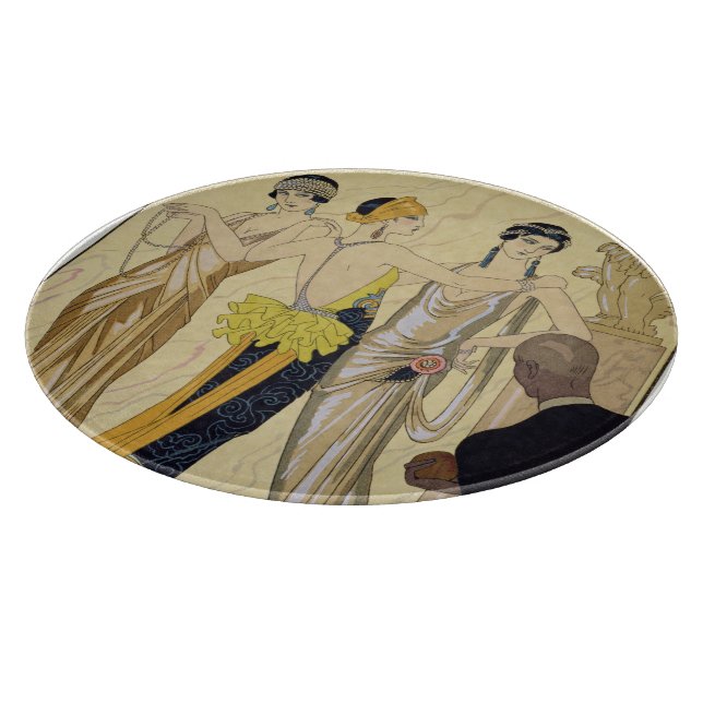 The Judgement of Paris, 1920-30 (pochoir print) Cutting Board (Corner)