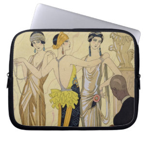 The Judgement of Paris, 1920-30 (pochoir print) Laptop Sleeve