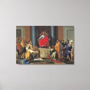 The Judgement of Solomon, 1649 Canvas Print